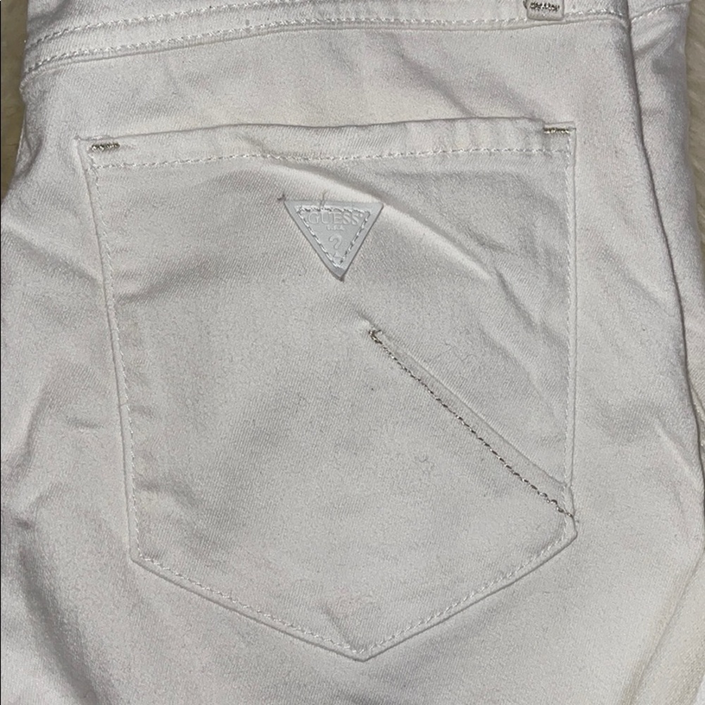 GUESS women’s shape up seamless white jeans size 4 - Picture 7 of 12